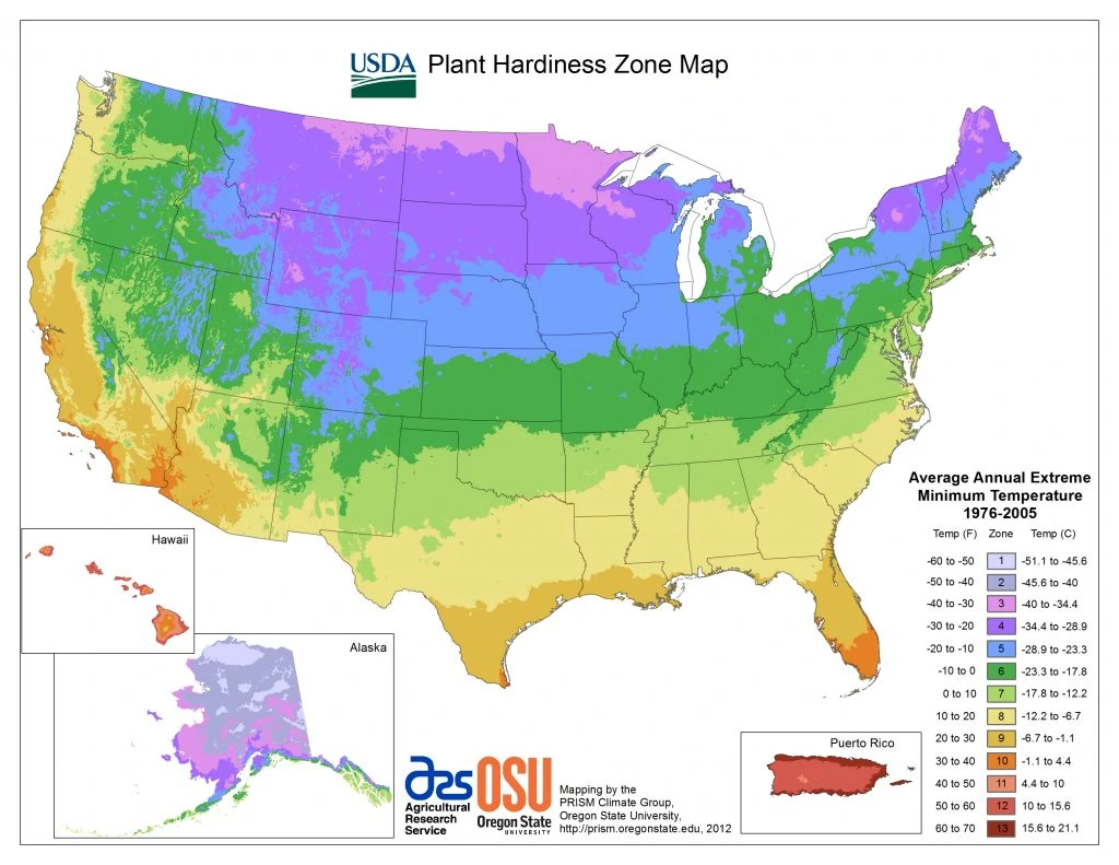 Plant zone map