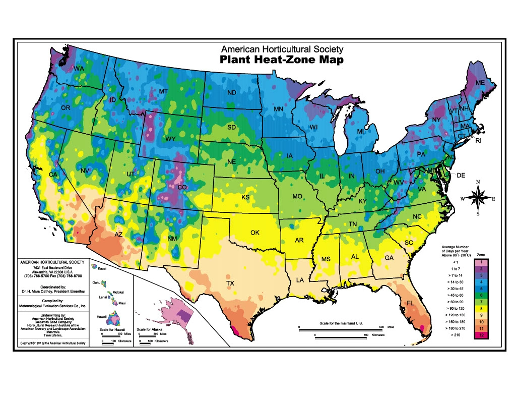 Heat zone map